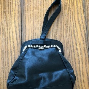 Black Satin “Vintage” Evening Bag